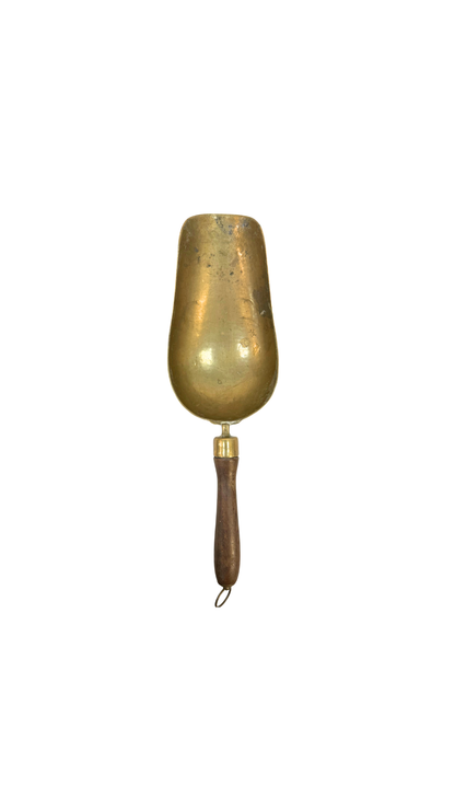French Brass Grain Scoop