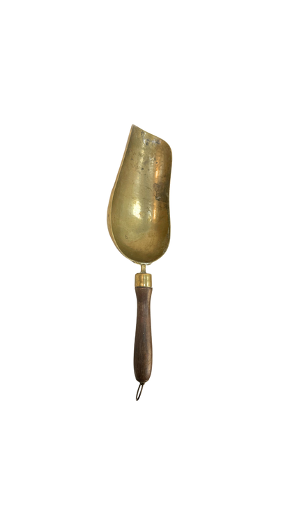 French Brass Grain Scoop