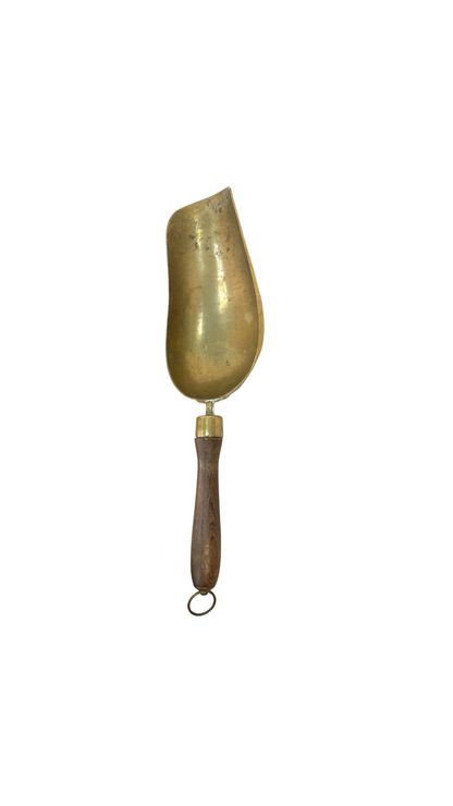 French Brass Grain Scoop