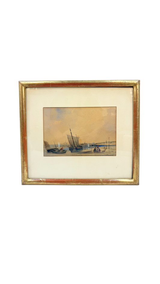 French Seaside Watercolor