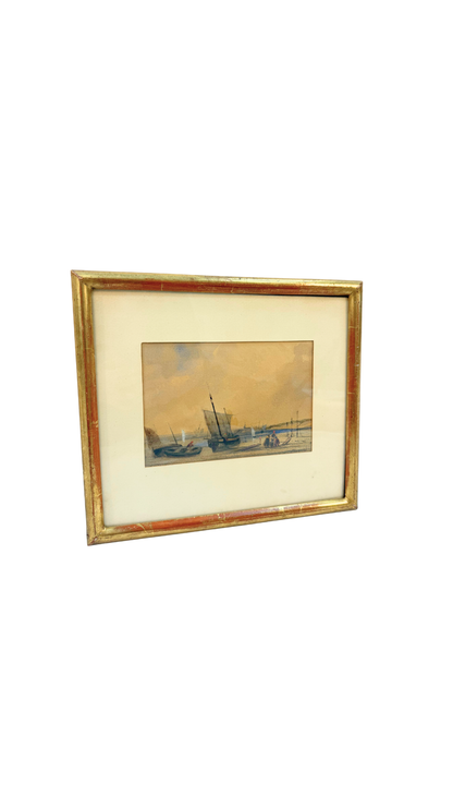 French Seaside Watercolor