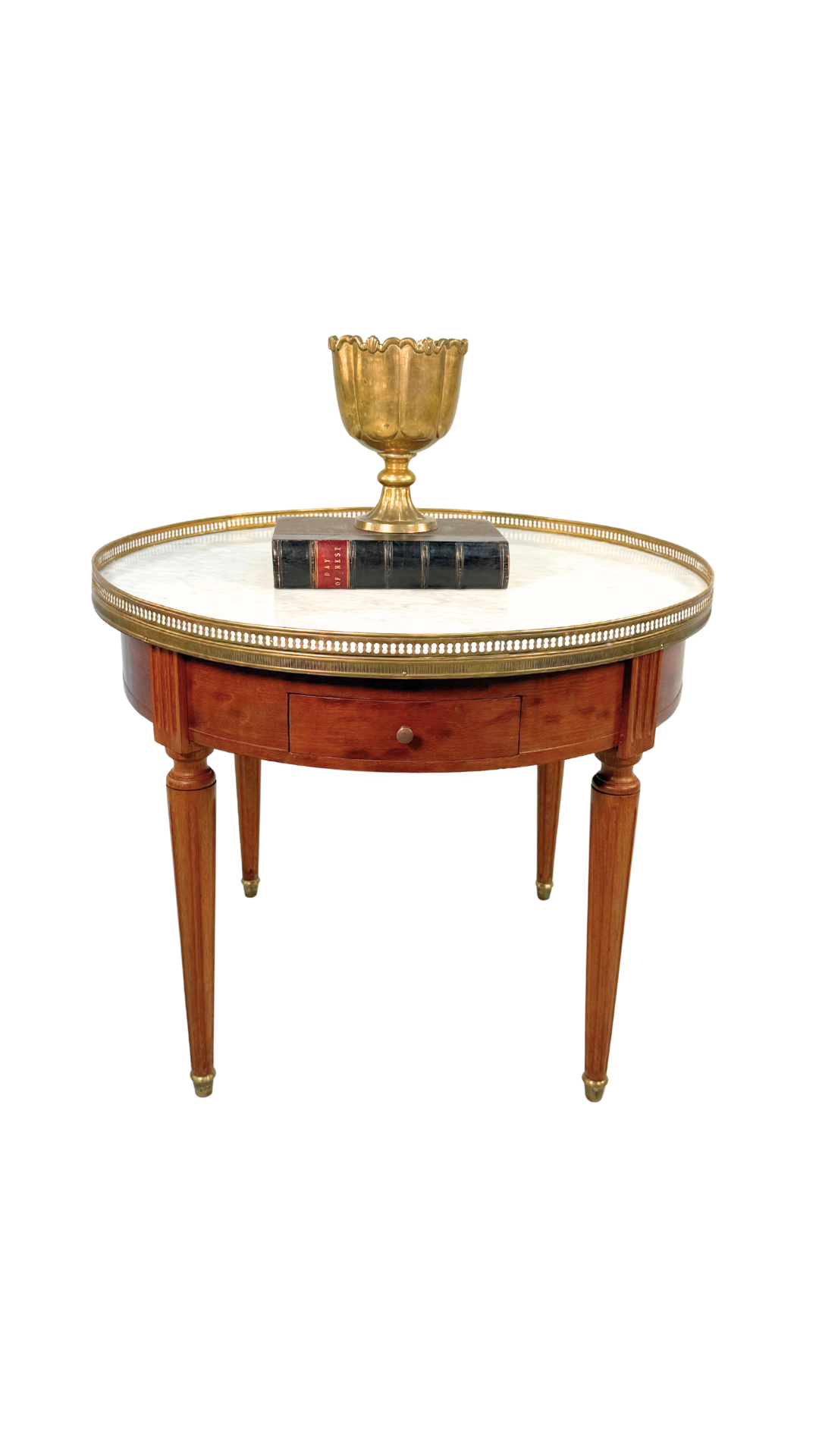 Louis XVI–Style Marble-Top Bouillotte Table