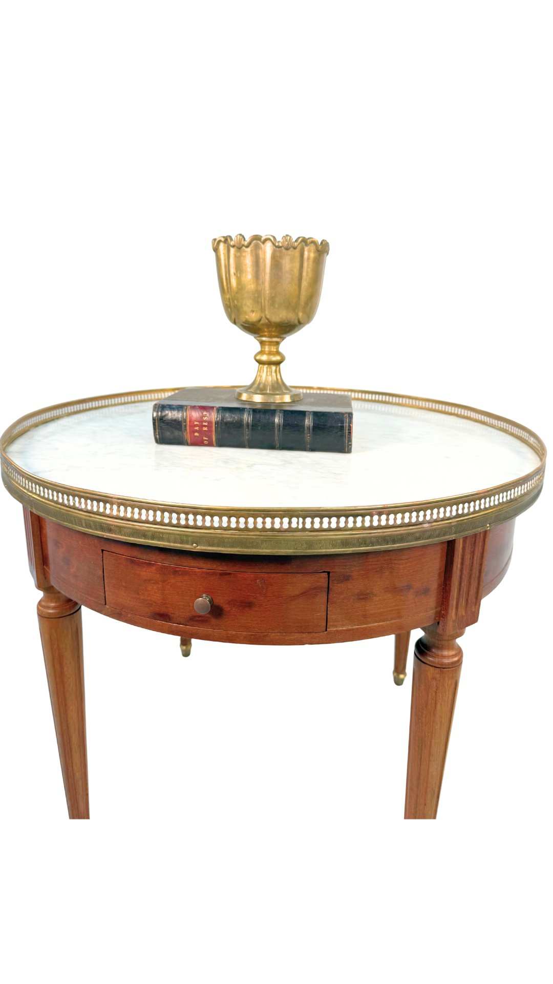 Louis XVI–Style Marble-Top Bouillotte Table