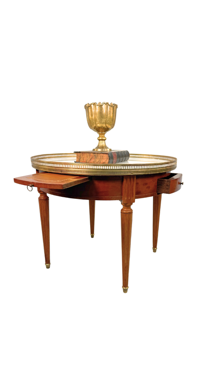 Louis XVI–Style Marble-Top Bouillotte Table