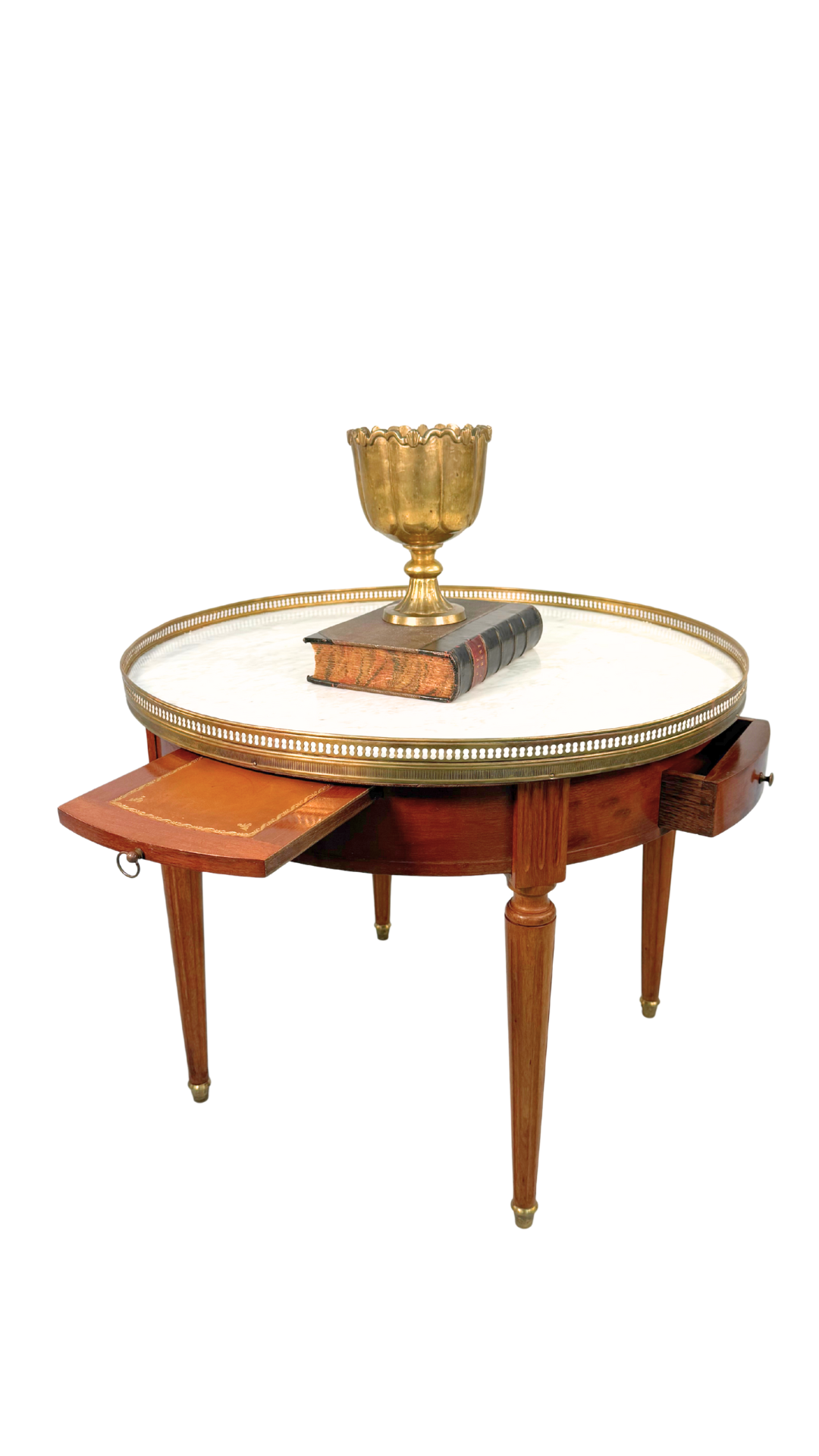 Louis XVI–Style Marble-Top Bouillotte Table