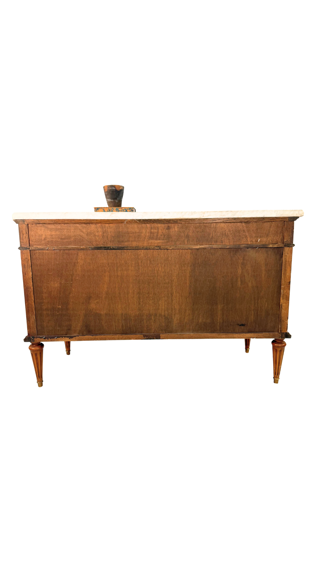 French Louis XVI–Style Vintage Cherry Veneer Commode