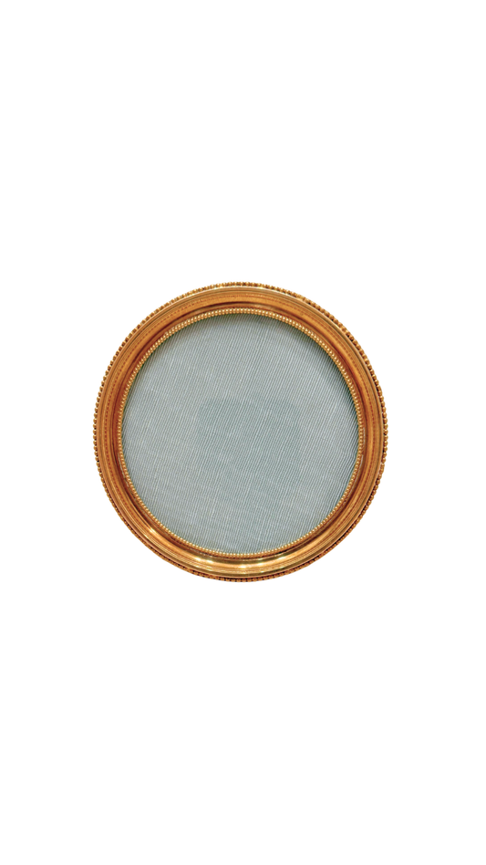 French Gilt Bronze Round Table Frame