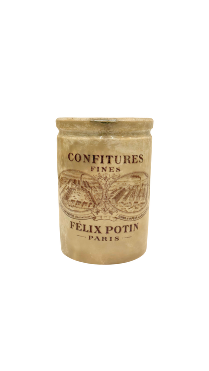 Antique French Félix Potin Confitures Advertising Jar