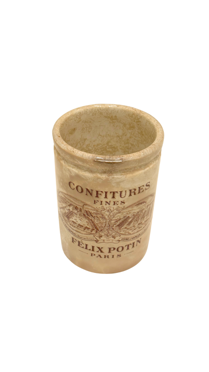 Antique French Félix Potin Confitures Advertising Jar