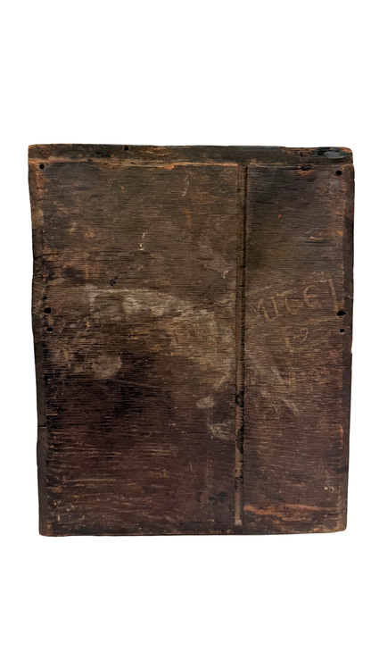 Antique Religious Panel Painting on Wood