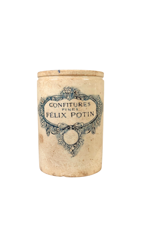 Antique French Félix Potin Confiture Jar