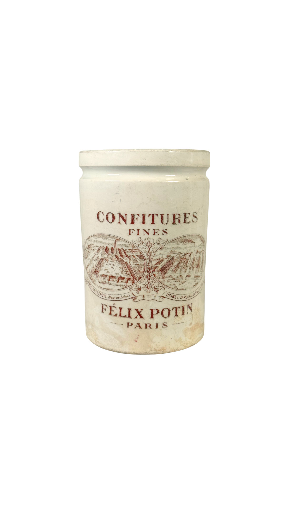 Antique French Félix Potin Confitures Jar