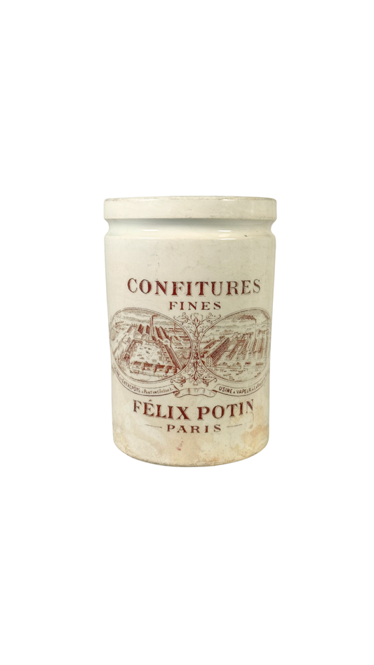 Antique French Félix Potin Confitures Jar