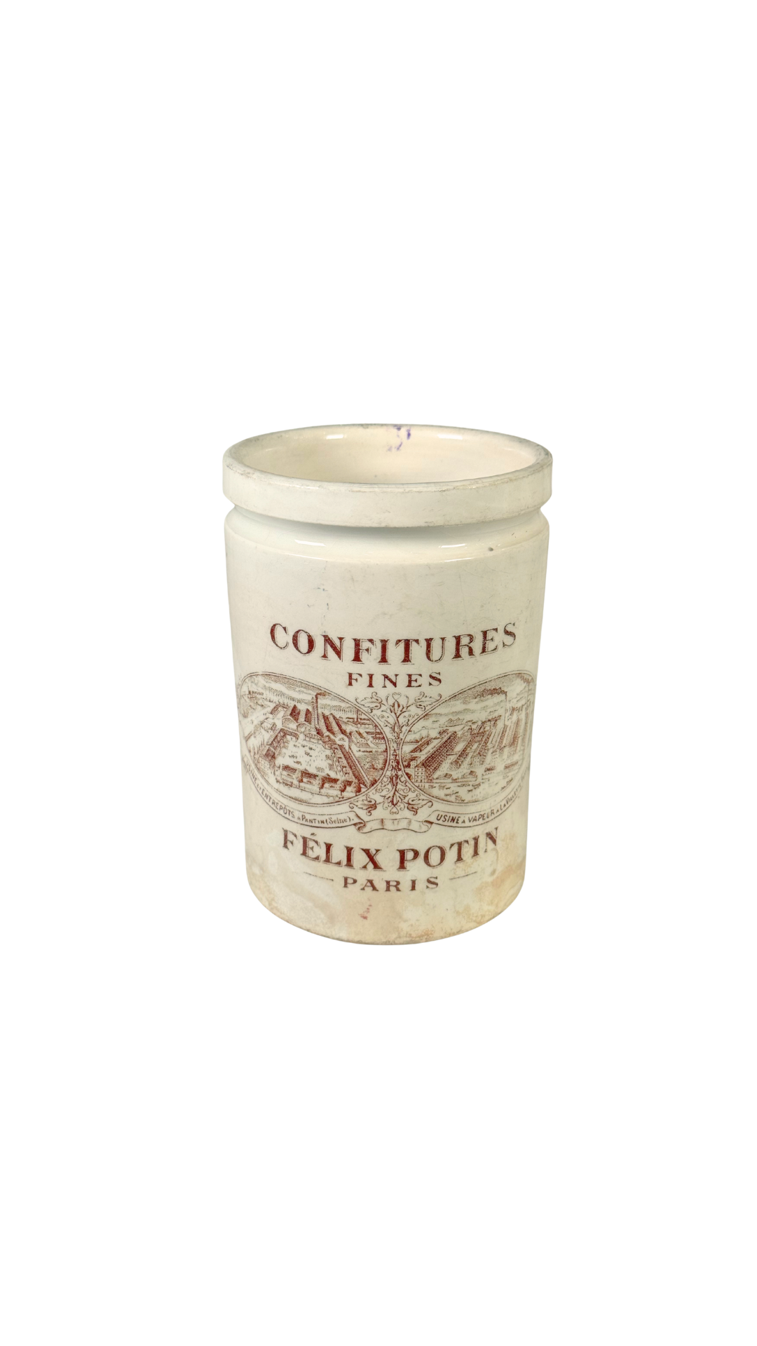Antique French Félix Potin Confitures Jar