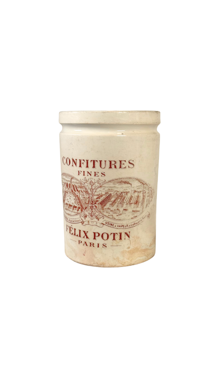 Antique French Félix Potin Confitures Jar