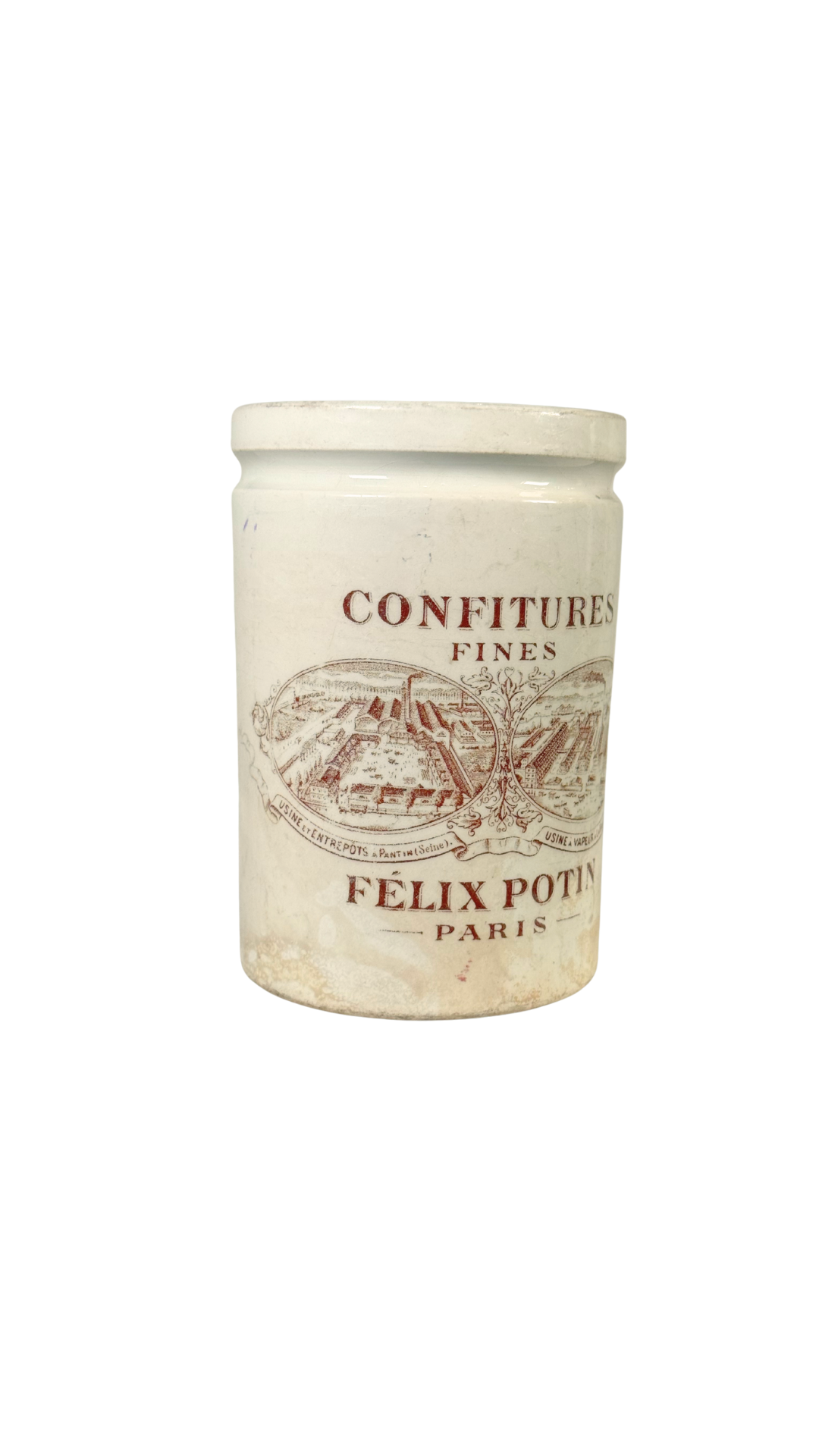 Antique French Félix Potin Confitures Jar