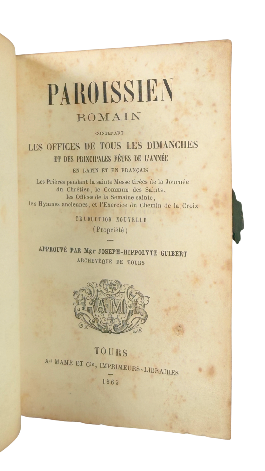 French Paroissien Romain Missal