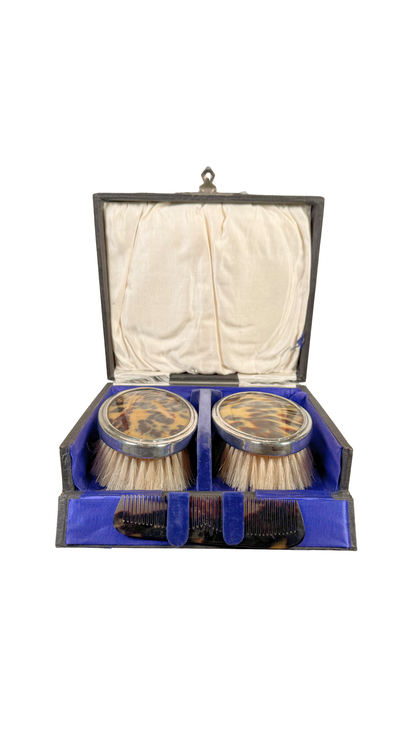 Antique Grooming Brush Set