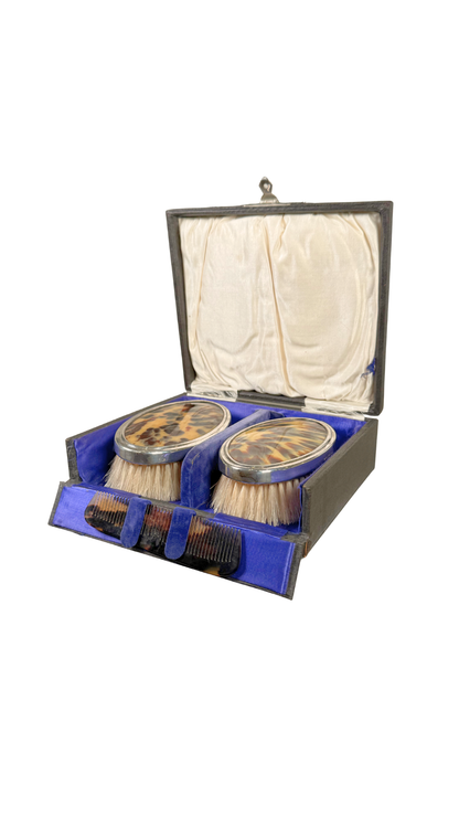 Antique Grooming Brush Set