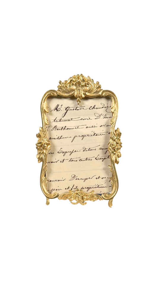 Antique Gilt Bronze Tabletop Frame
