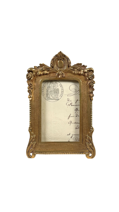 Antique Gilt Bronze Standing Frame