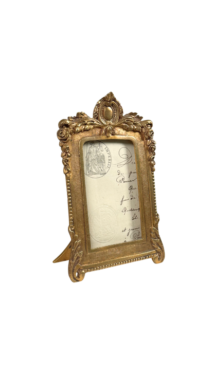 Antique Gilt Bronze Standing Frame