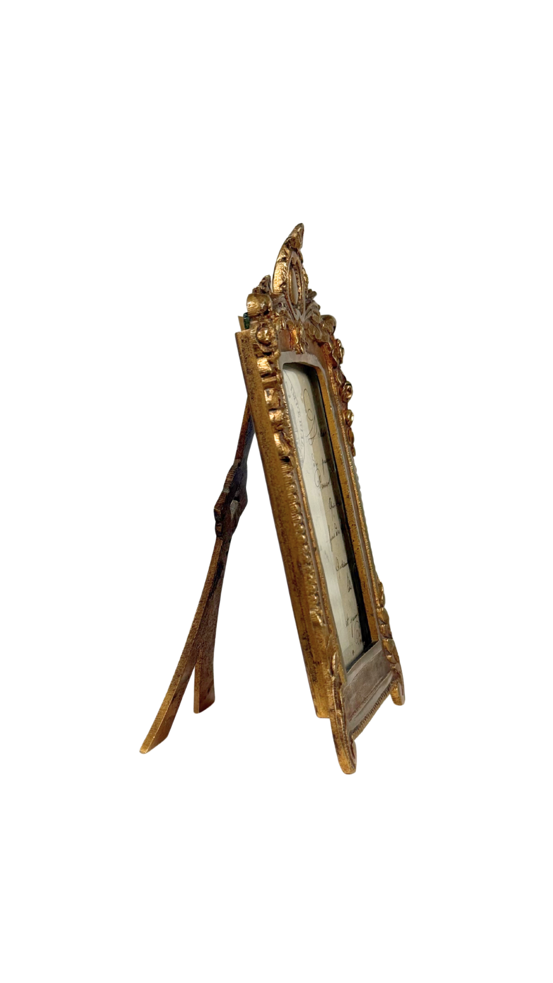 Antique Gilt Bronze Standing Frame