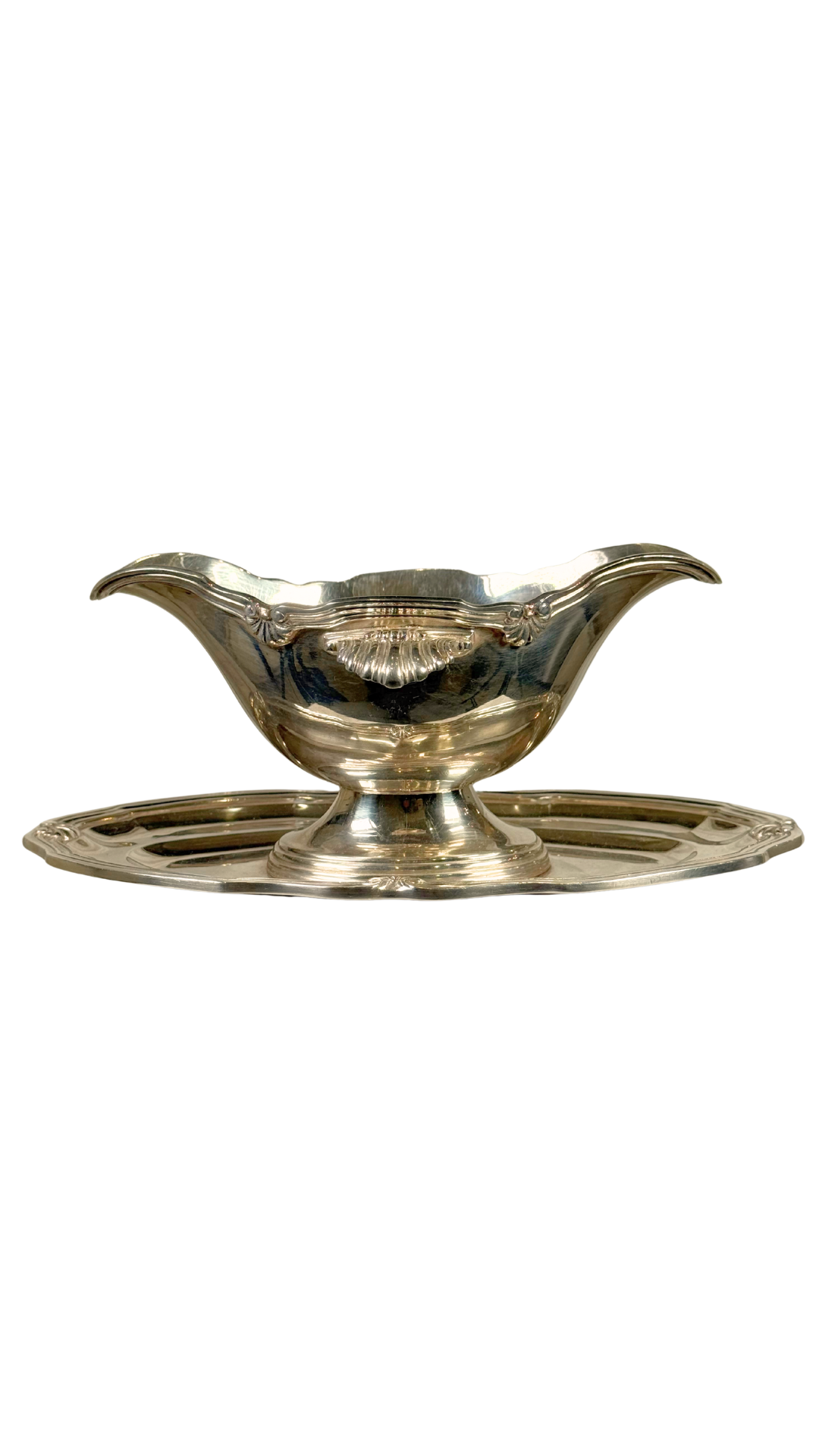 French Silverplate Sauce Boat
