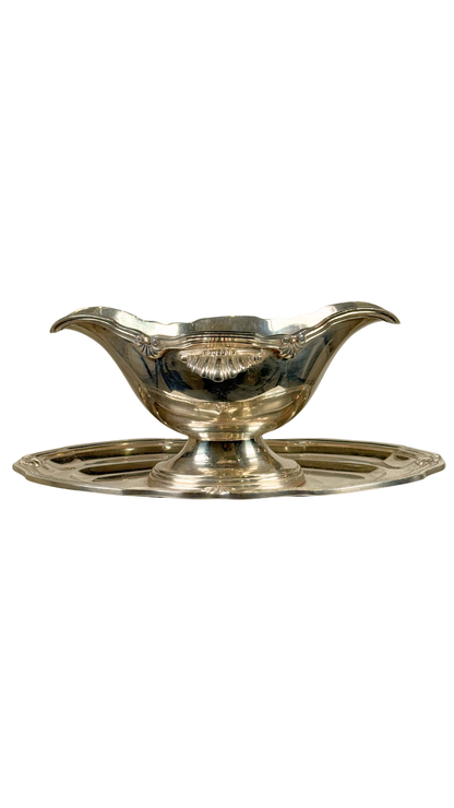 French Silverplate Sauce Boat