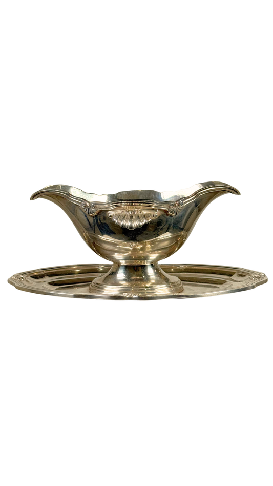 French Silverplate Sauce Boat