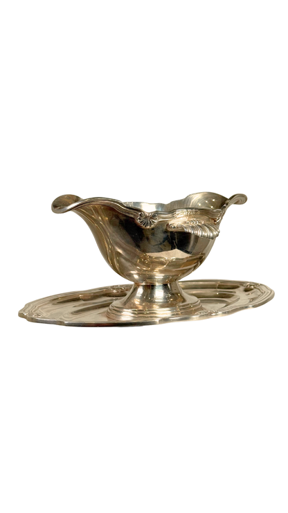 French Silverplate Sauce Boat