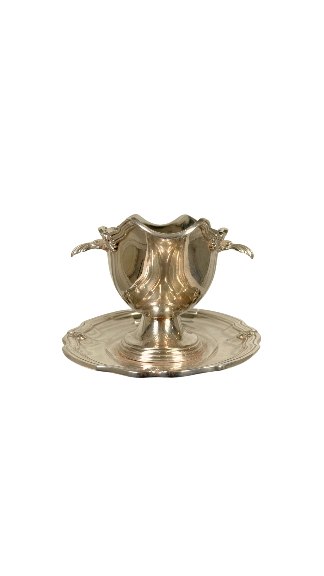 French Silverplate Sauce Boat