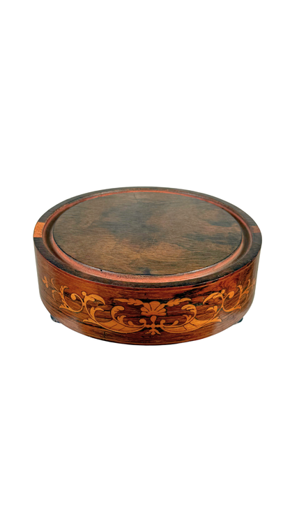 French Inlaid Wood Riser