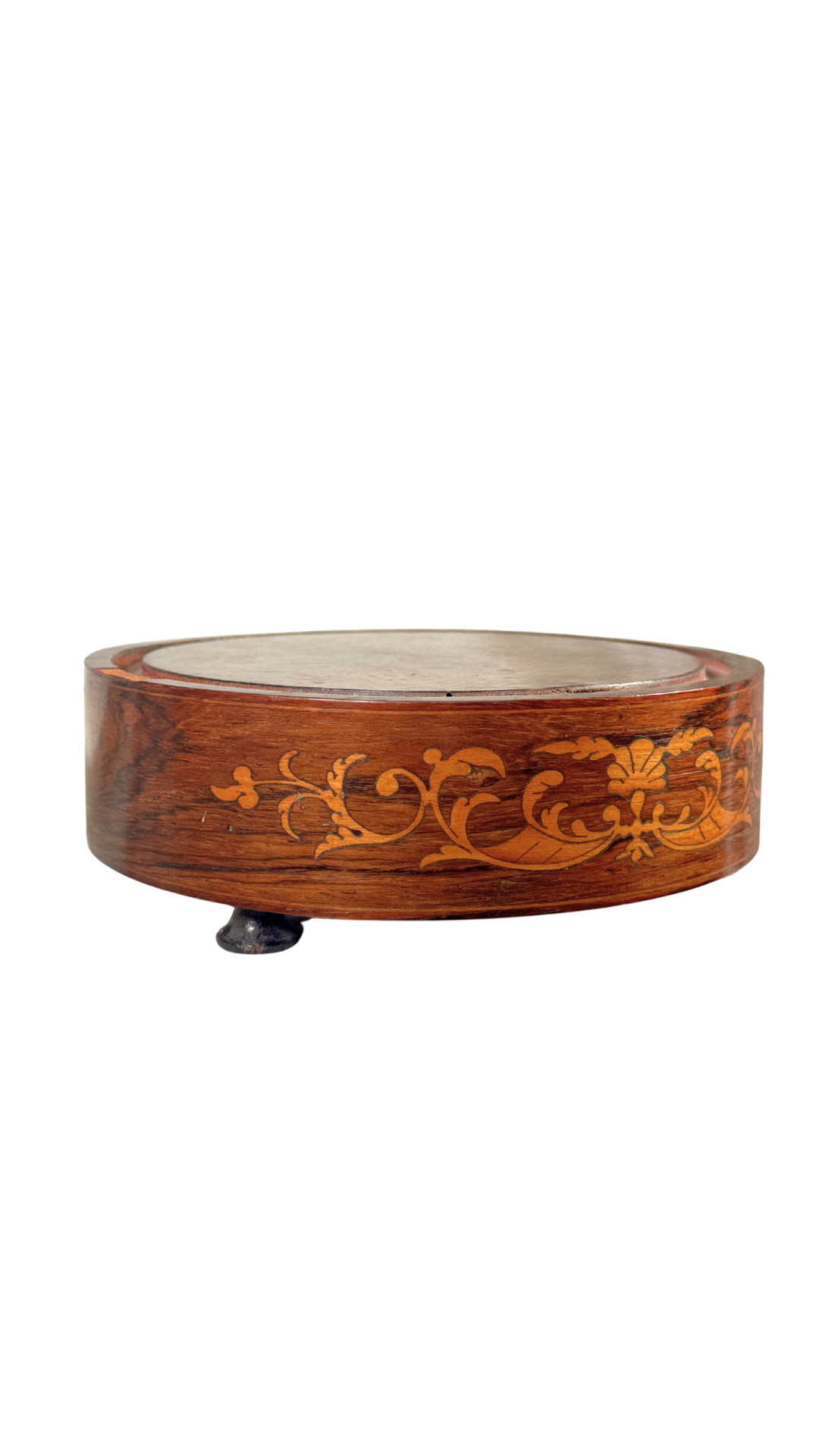 French Inlaid Wood Riser