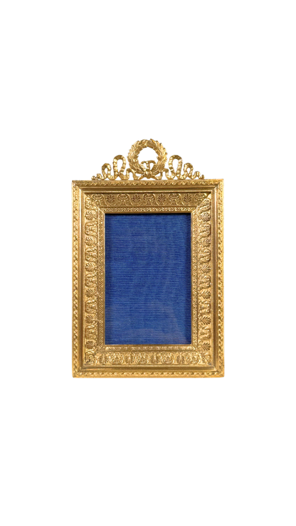 Gilt Bronze Laurel Crest Frame