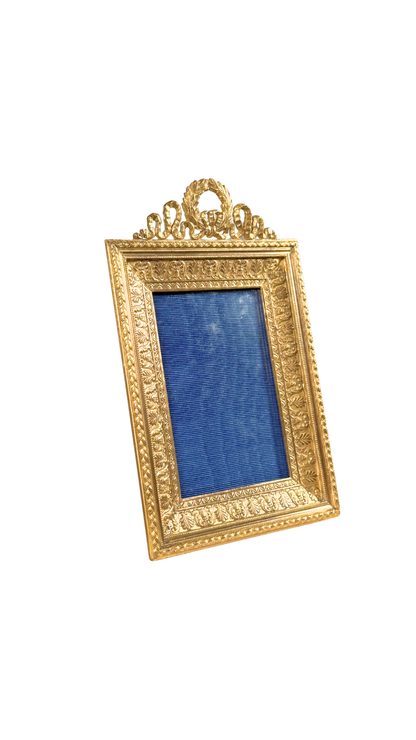 Gilt Bronze Laurel Crest Frame
