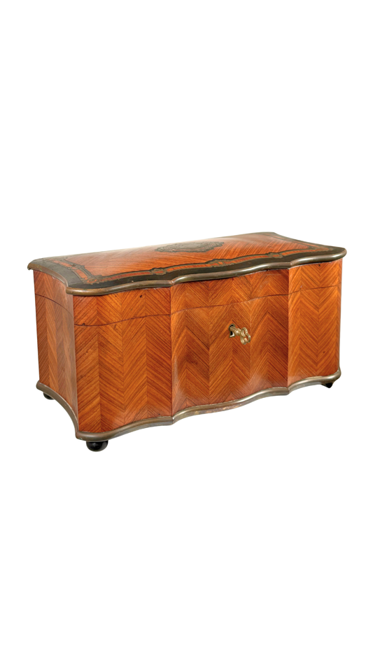 Antique Marquetry Tea Caddy
