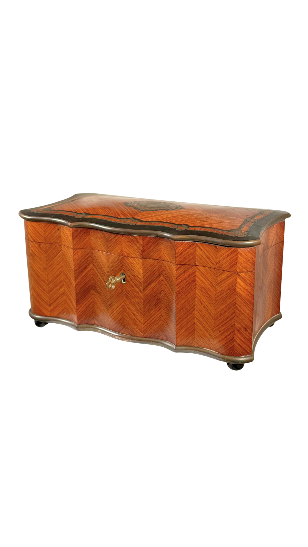 Antique Marquetry Tea Caddy