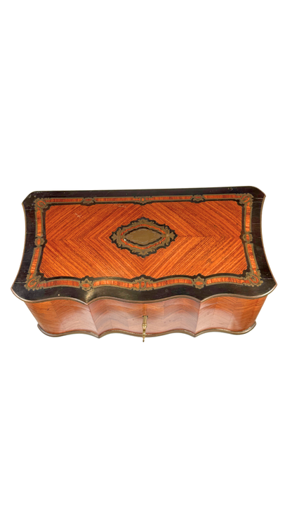 Antique Marquetry Tea Caddy