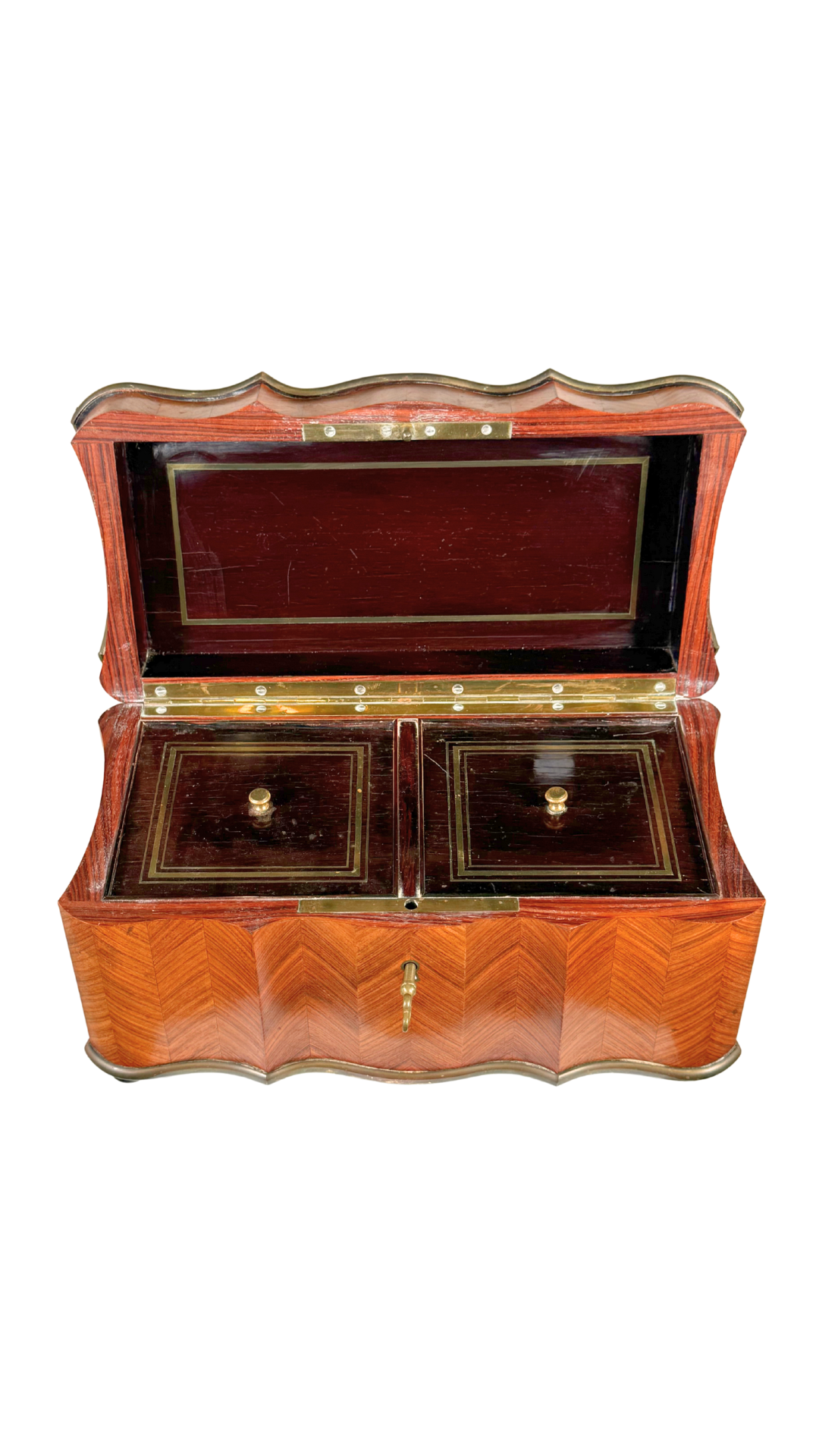 Antique Marquetry Tea Caddy