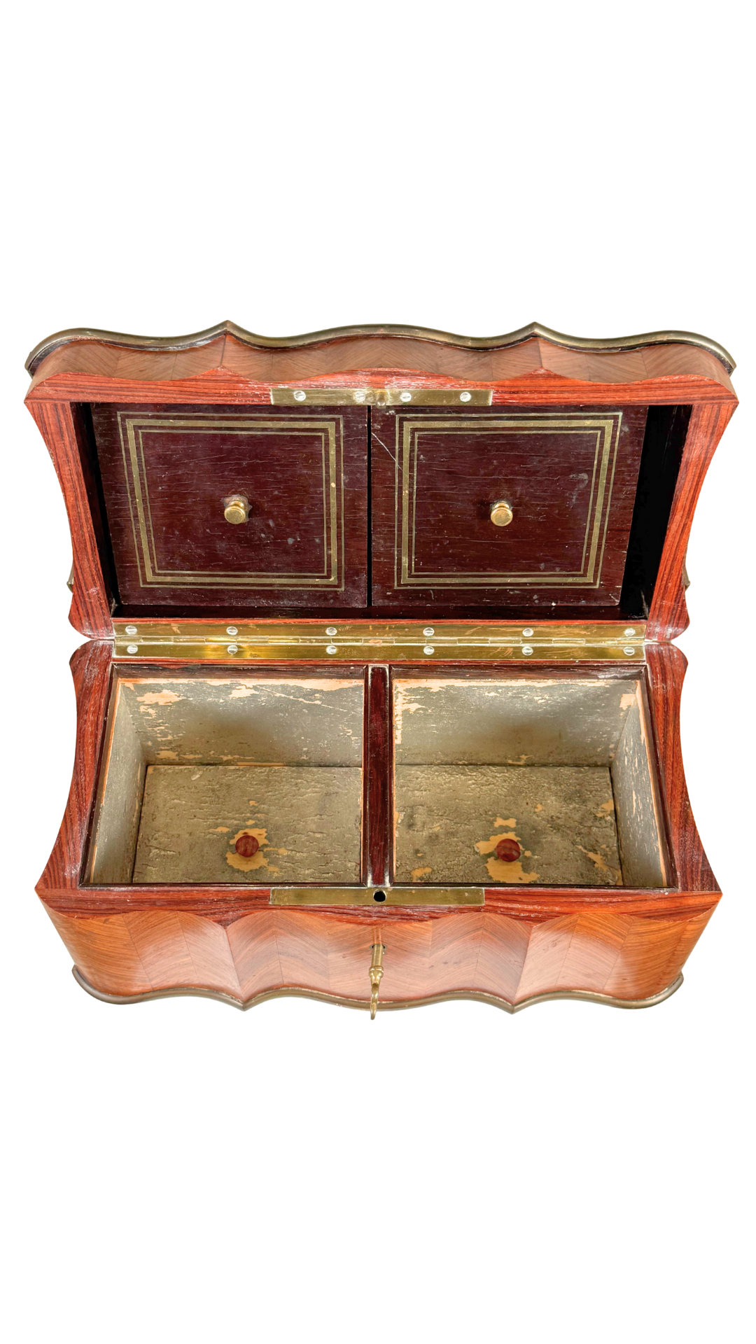 Antique Marquetry Tea Caddy