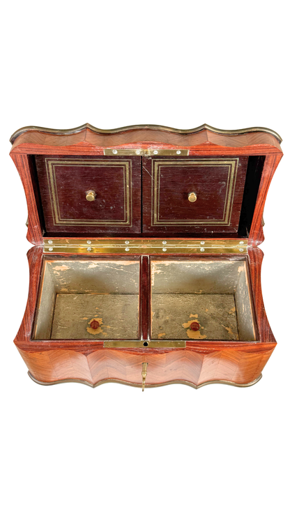 Antique Marquetry Tea Caddy