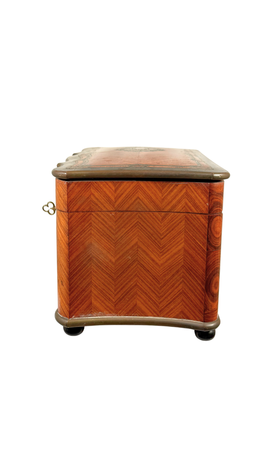 Antique Marquetry Tea Caddy