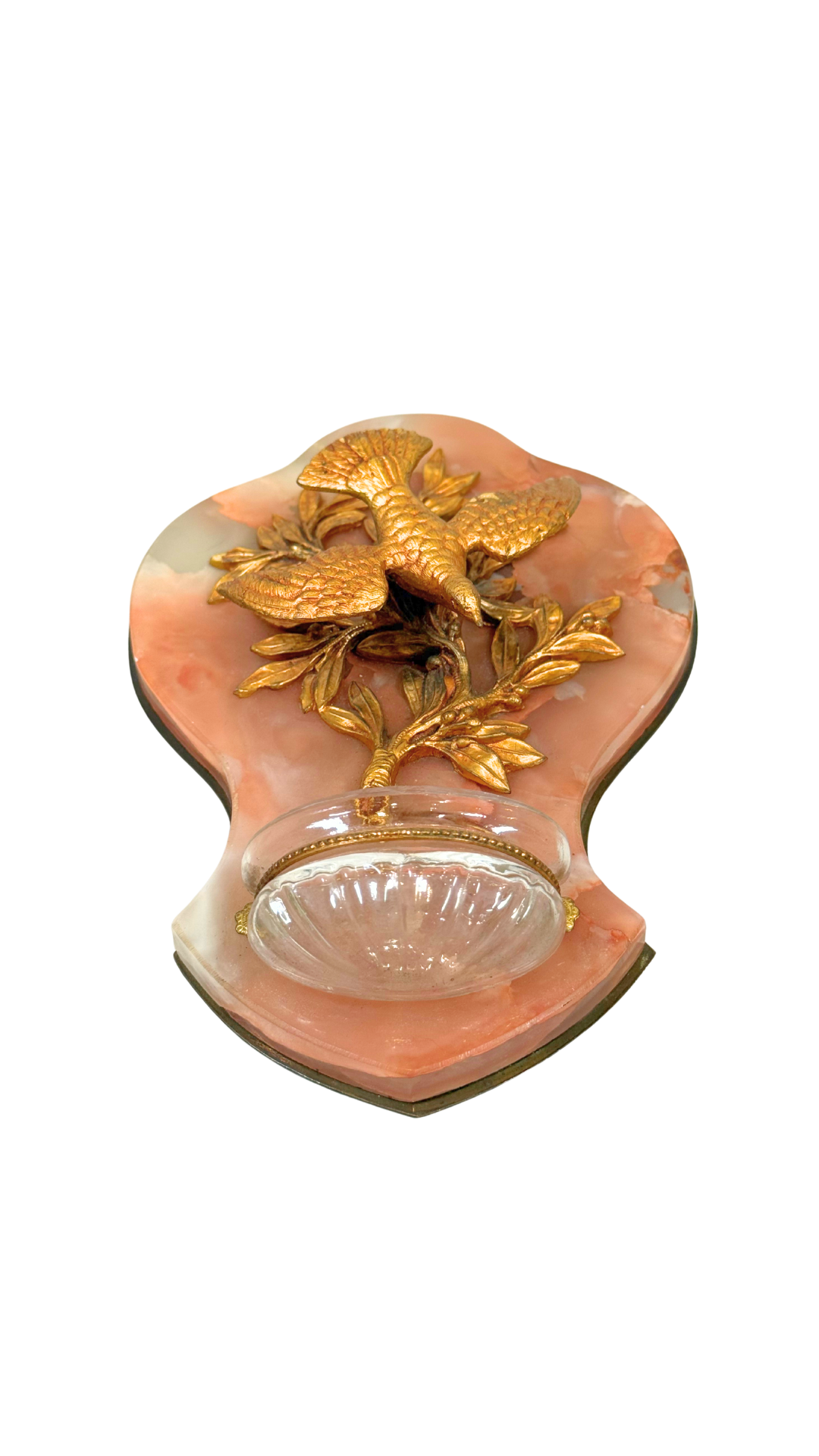 Holy Water Font with Dove Motif