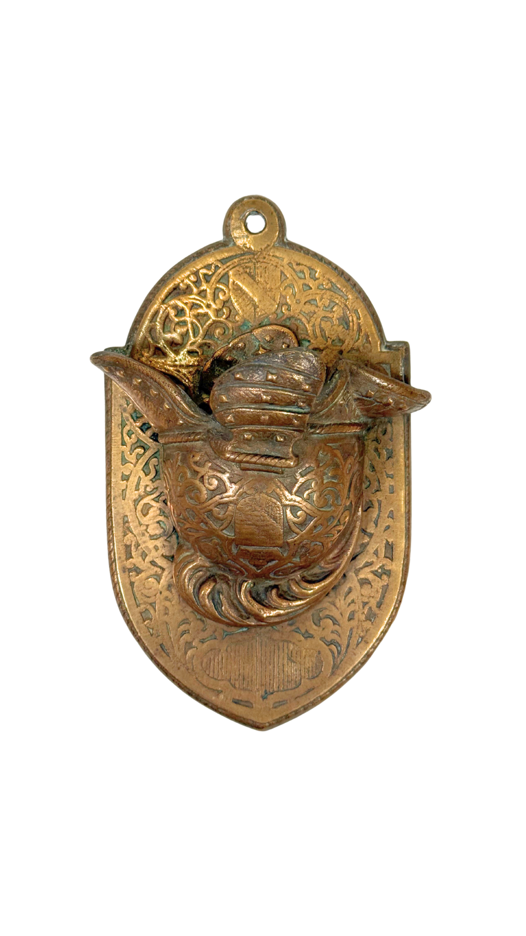 Antique Brass Helmet Match Strike