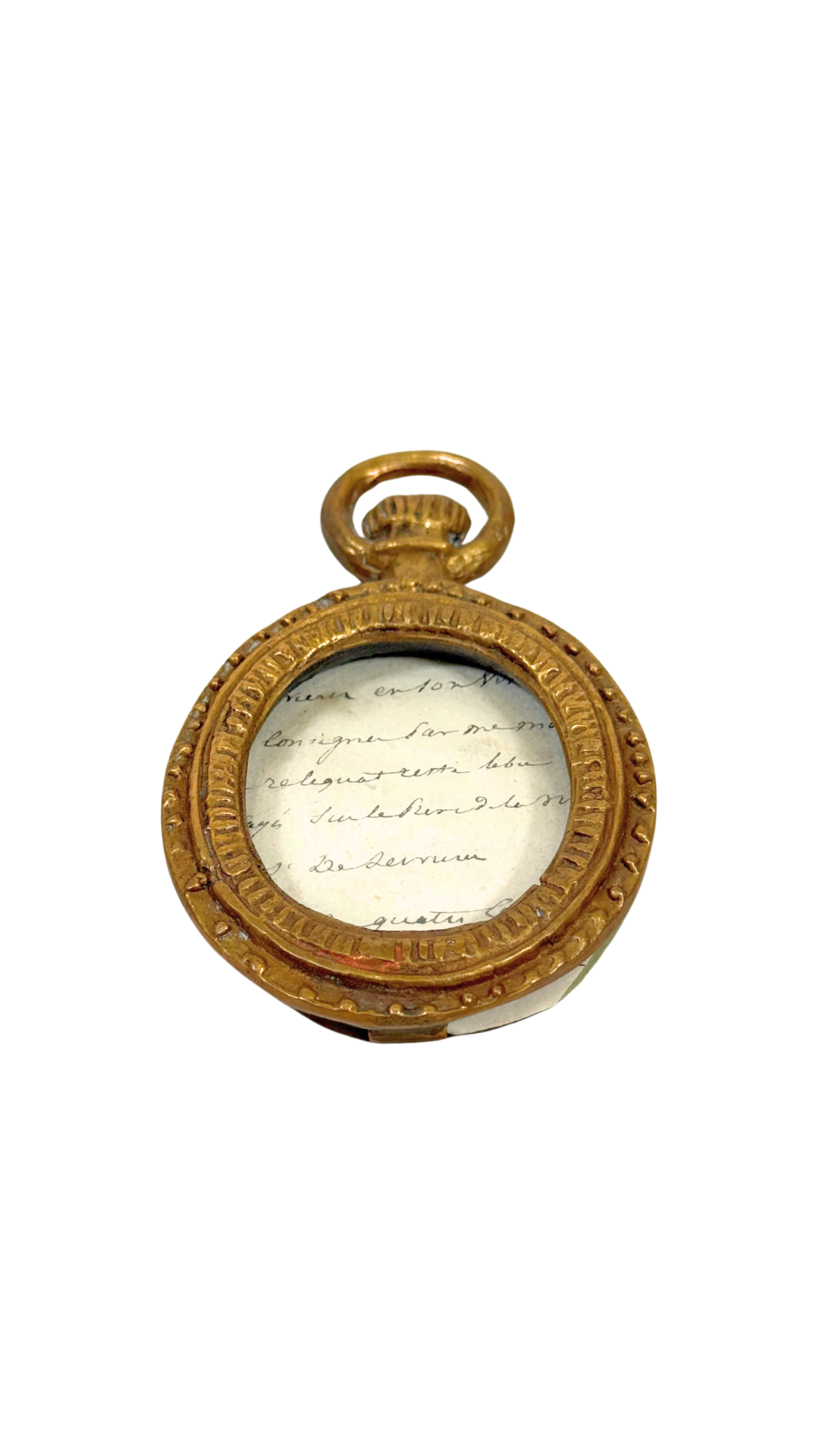 Antique Gilt Brass Oval Frame