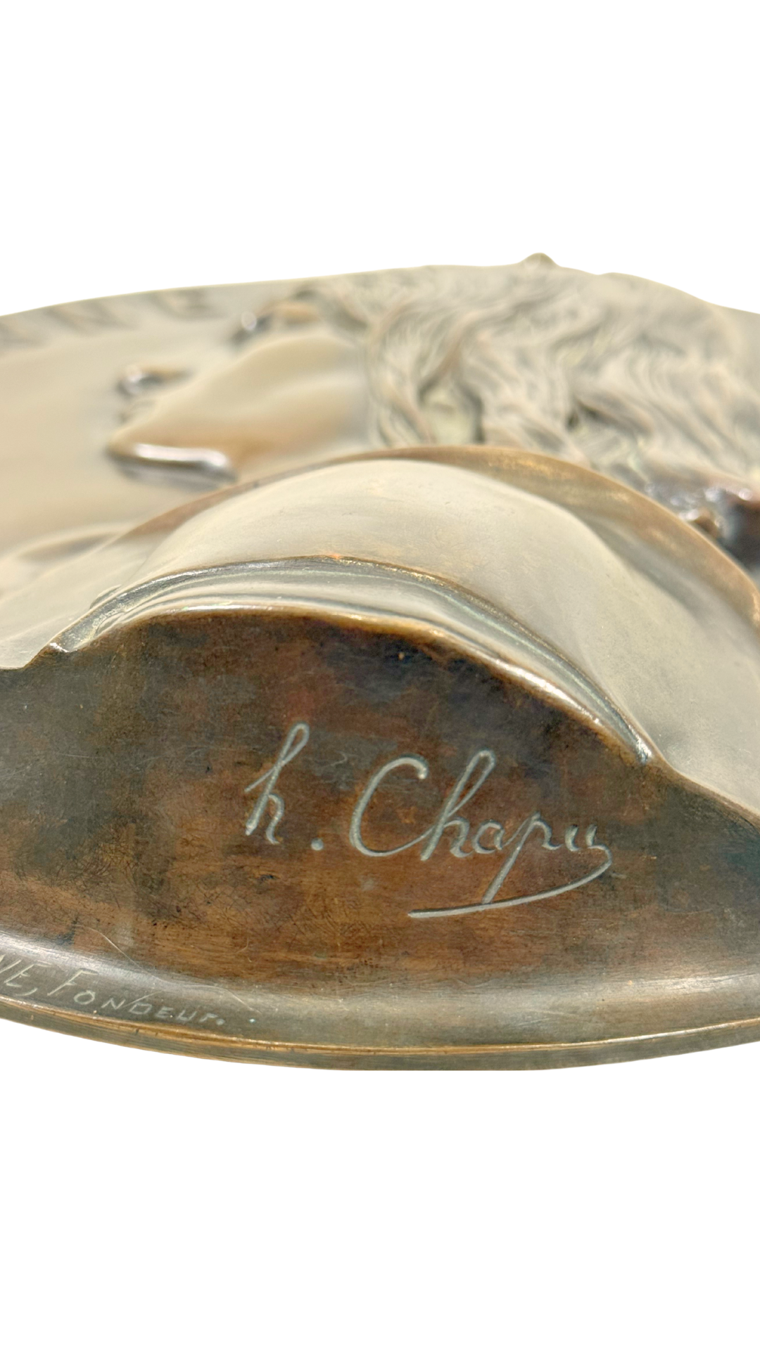 Bronze Medallion of Jeanne d’Arc by Chapu