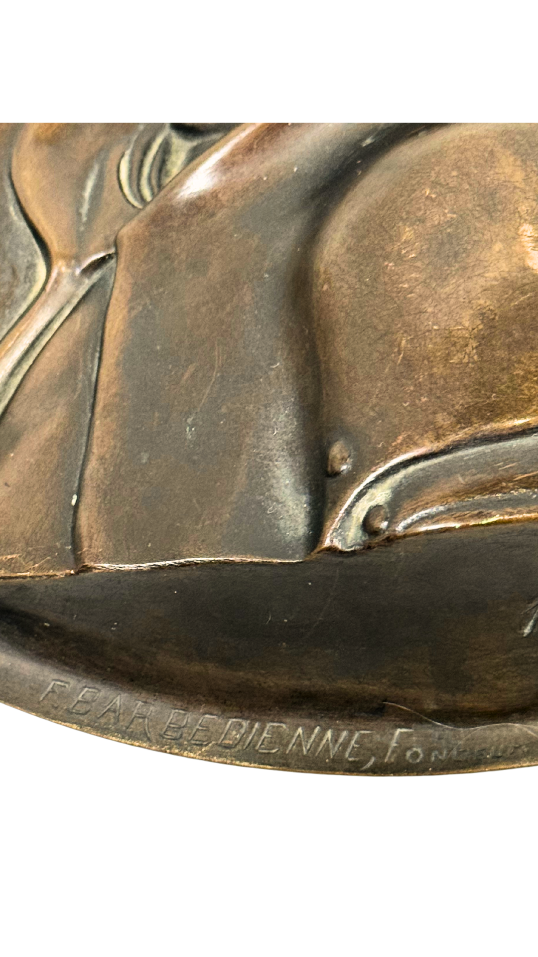 Bronze Medallion of Jeanne d’Arc by Chapu