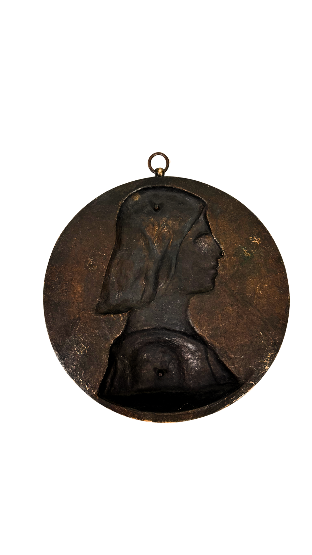 Bronze Medallion of Jeanne d’Arc by Chapu
