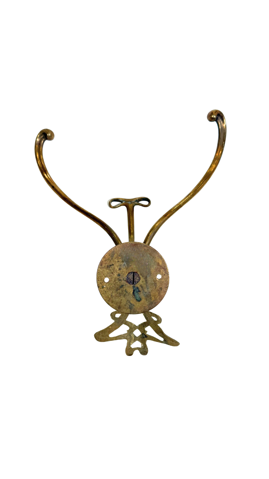 Sculptural Brass Wall Hook
